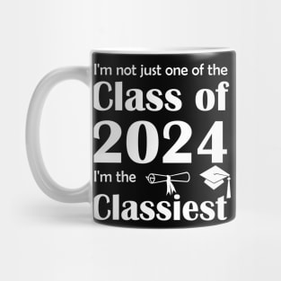 Lispe Not Just One of the Class of 2024 (white lettering) Mug